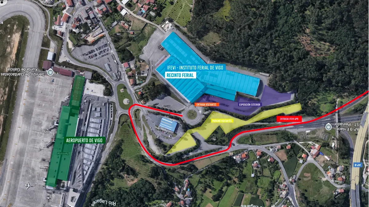 Mapa de las zonas del evento